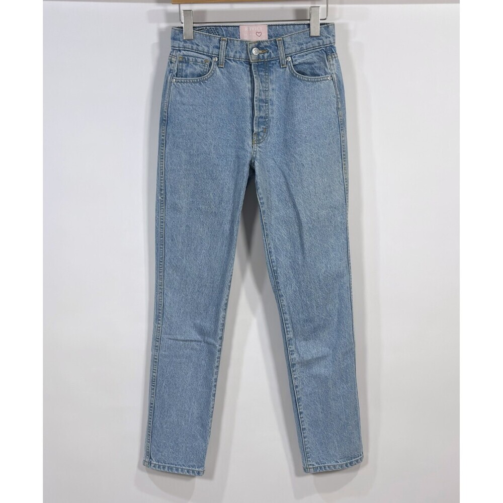 Revice Straight Leg Jeans High Rise Light Wash - Size 26